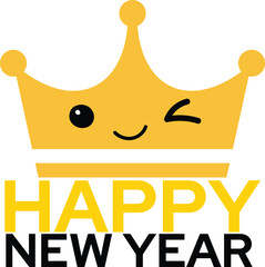 Happy New Year Text Effect Design 