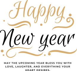 Happy New Year Text Effect Design 