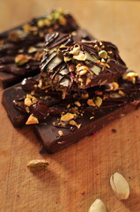 Dubai Chocolate Pistachio Bars with Kataifi Dough