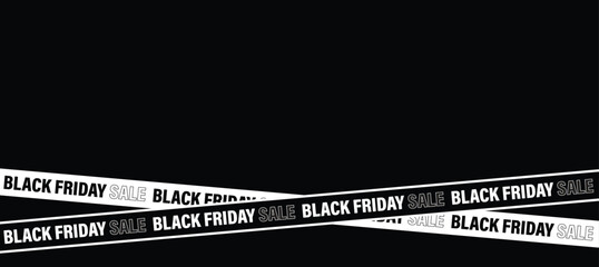 Black Friday Banner: Sleek and Modern Design for Web, Posters, Ads, and Social Media
