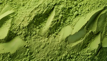 Fennel powder spreads across a vibrant green surface, showcasing its organic texture and soothing essence in a serene backdrop for culinary exploration © Matthias
