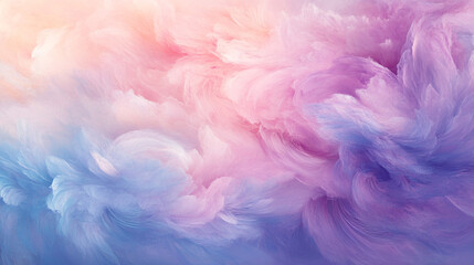Fototapeta premium Pastel Dream Soft Pink Purple Blue Abstract Cloud Texture Background