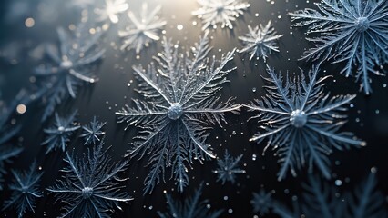 Stunning Frost-Covered Windowpane, Intricate Ice Crystals & Dawn Light