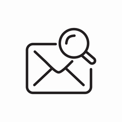 search mail message icon sign vector
