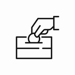 charity box icon sign vector