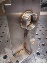 Flawless TIG Welding Joint on Industrial-Grade Metal Structure