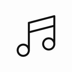 music note icon sign vector