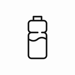 sport water bottle icon sign vector