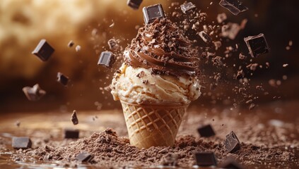 Chocolate Ice Cream Explosion