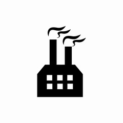 manufactory factory exhaust icon sign vector
