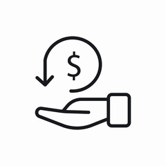 money return insurance icon sign vector