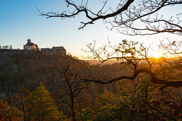 view to the Wartburg castle in Eisenach in Thuringia