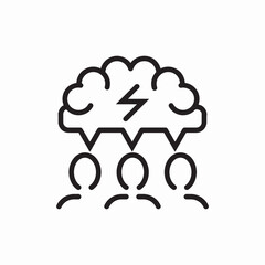 team brainstorm icon sign vector