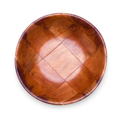 Wood Salad Bowl Top View