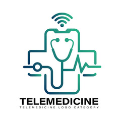 Telemedicine icon and logo category.
