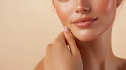 A woman with a nice smile and a nice nose
