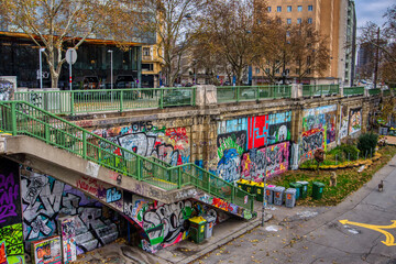 Naklejka premium Graffiti w Wiedniu