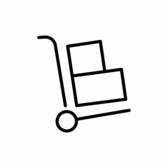 storage carrier box icon sign vector