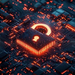 Cybersecurity solutions protecting data in the digital age global tech landscape infographic overview