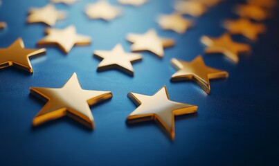 Fototapeta premium Quality Assurance concept, certificate of excellence, best quality, high rating with user reviews