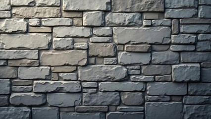 Fototapeta premium Rustic Weathered Stone Wall Texture, Realistic Rural Background