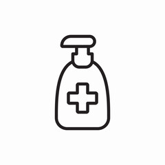 medicine soap disinfectan icon sign vector