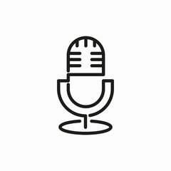 microphone mike icon sign vector