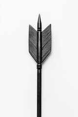 Black arrow on white background