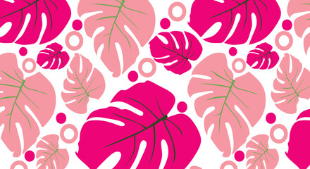 monstera leaf seamless pattern,abstract background