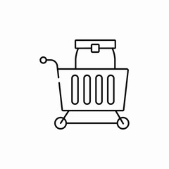 shopping cart icon sign vector