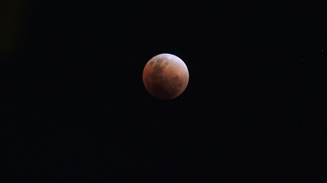 Timelapse of full moon eclipse