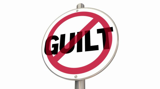 Guilt-Free No Sign Symbol Clear Your Conscience Safe Clean 3d Animation