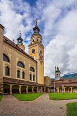 View of the Brixen Cathedral in South Tyrol, Italy.