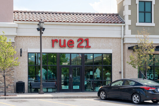 Salt Lake City, Utah, USA - May 15, 2023: A rue21 clothing store
In Salt Lake City, Utah, USA. 
