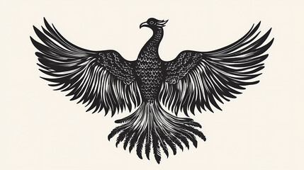 Fototapeta premium Phoenix bird. Phoenix. Illustration