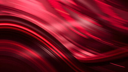  An energetic motion blur background with red and black streaks forming abstract wave shapes 