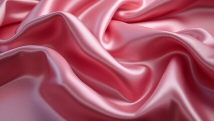 Obraz premium Luxurious Pink Satin Fabric, Smooth, Lustrous Drape