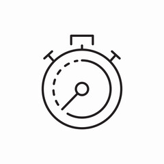 stopwatch time icon sign vector