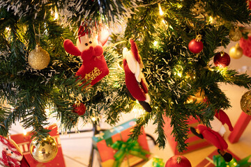 christmas tree with decorations