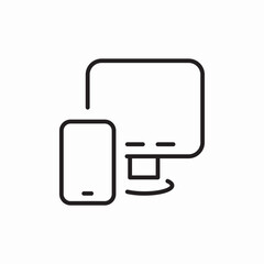 phone computer icon sign vector