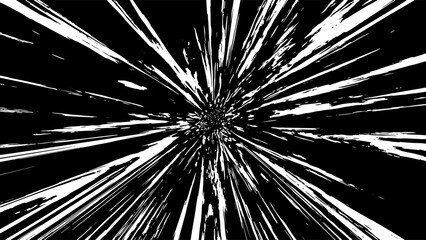 Speed burst background. Manga comic effect. Black speed lines on white background.Speed rays comic manga impact.
