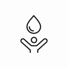 water happy icon sign vector