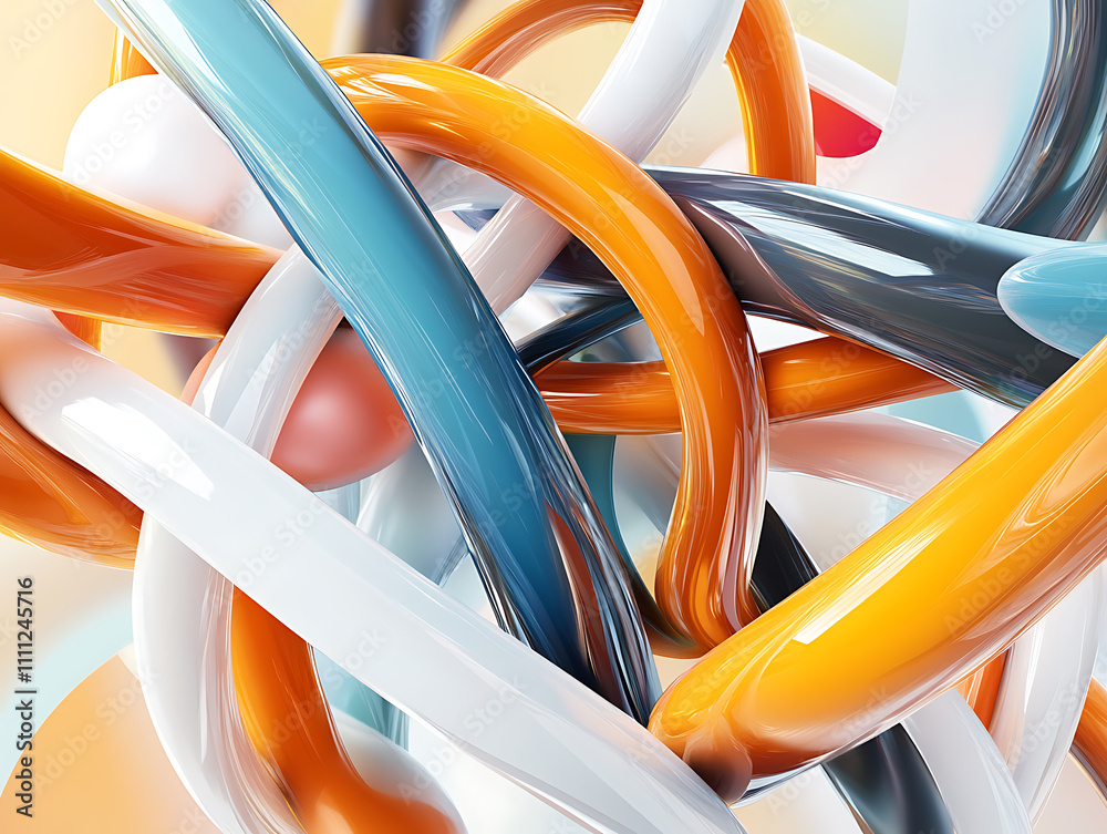 Poster abstract 3d background design