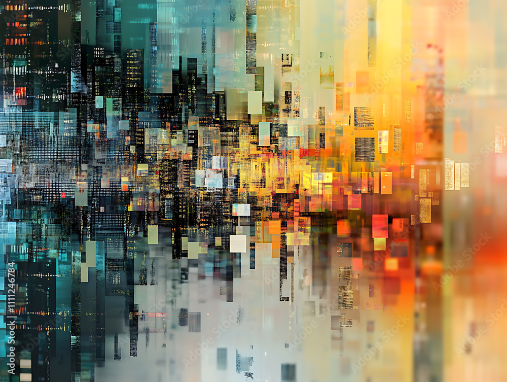 Aufkleber abstract digital data background, art can be used in the description of network abilities, technolog