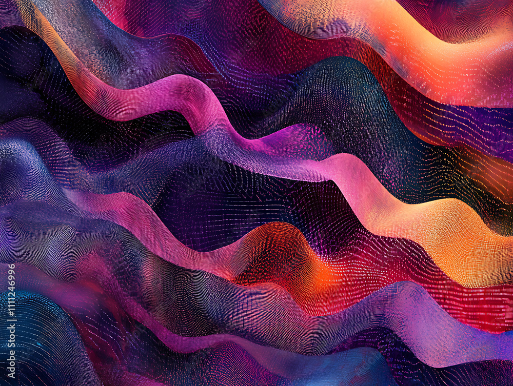 Poster Abstract digital data background, can be used in the description of network abilities, technological processes, digital storages, science, education, etc