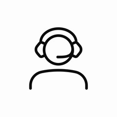 support center operator icon sign vector