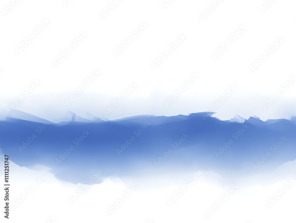 Poster a blurred gradient background transitioning from white to blue, embodying a tranquil and creative co