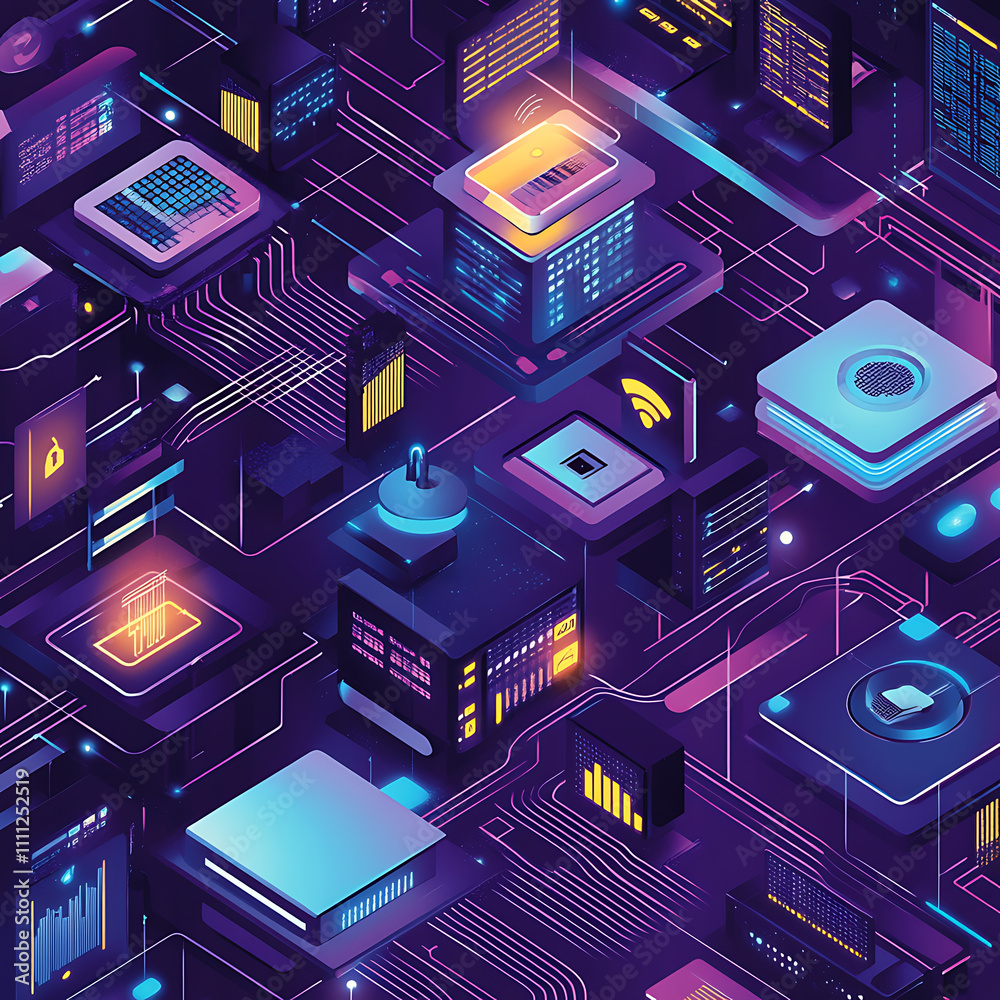 Poster A detailed and comprehensive illustration of endpoint security, showcasing the advanced cyber defense mechanisms in place to protect against potential online threats and cyber attacks