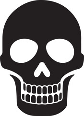 Illustration of an icon of a human skull