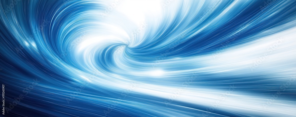 Poster abstract dynamic futuristic background. blue, white lines show motion, speed. tech innovation, moder